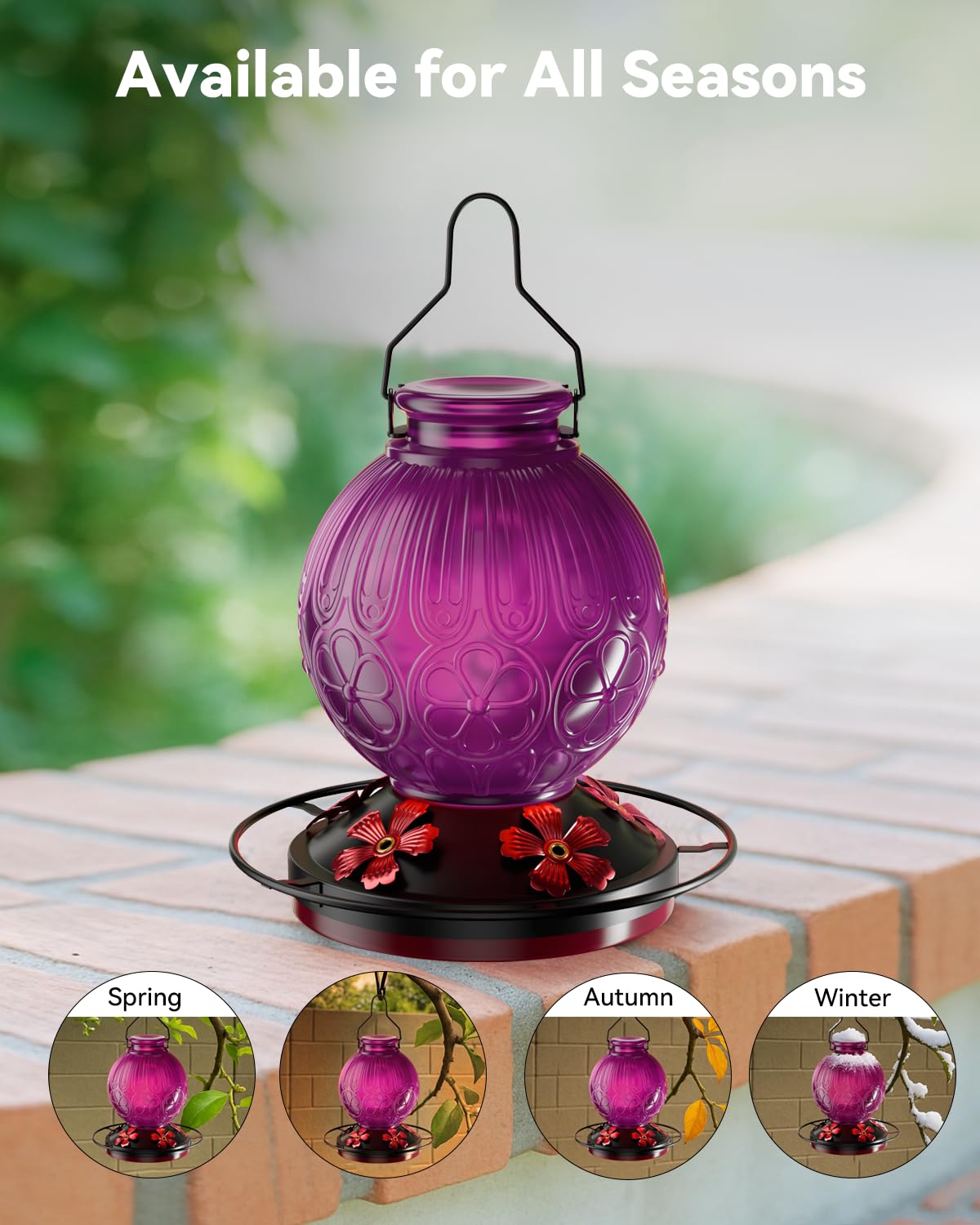 SolawnGarden vintage spherical design enhances outdoor decor