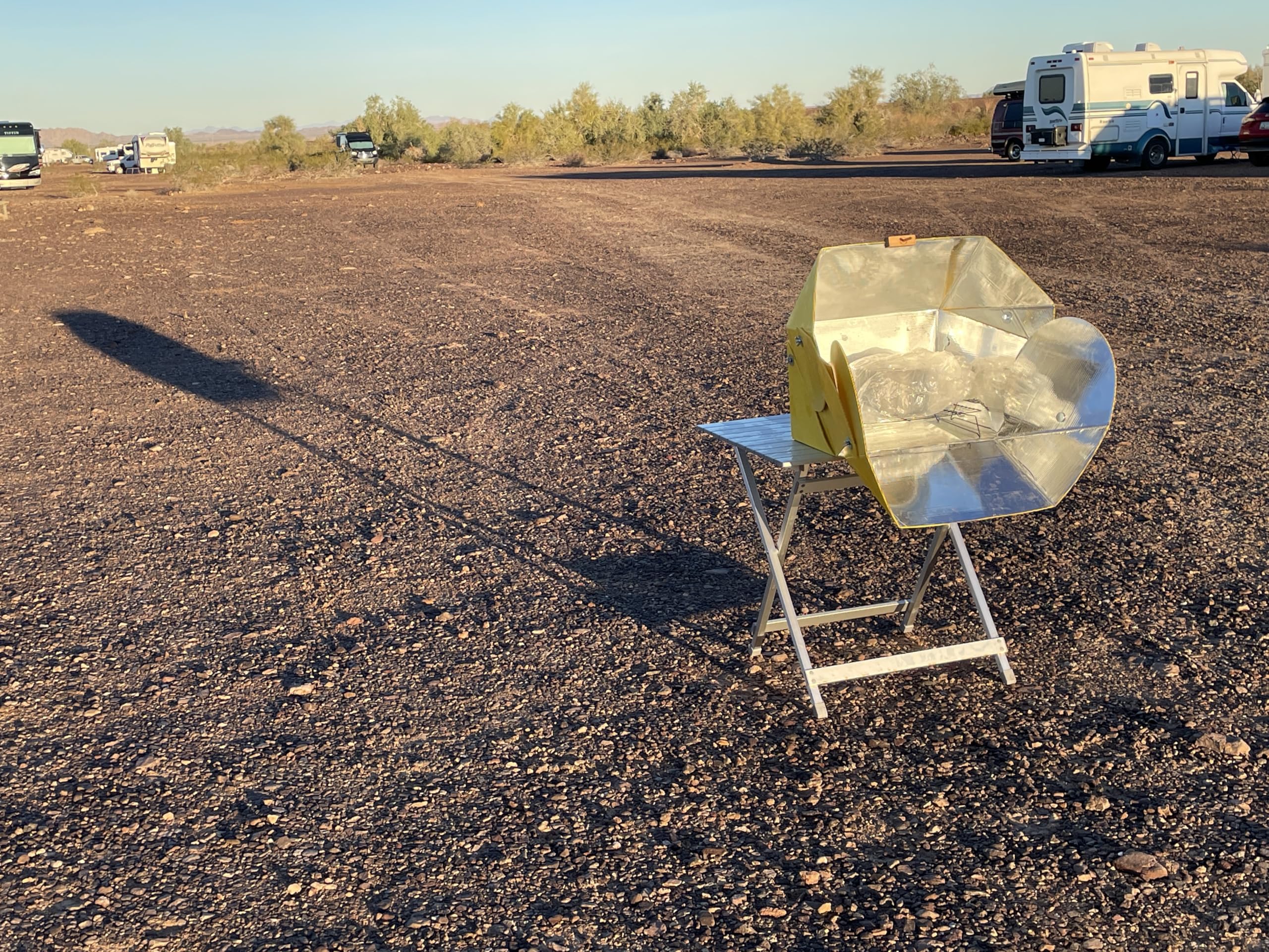 SOL COOK All Season solar cooker weather-resistant polypropylene shell for rugged days.