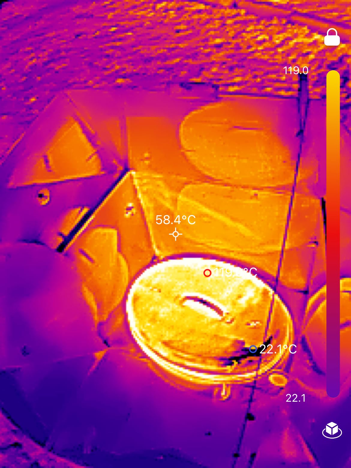 SOL COOK solar cooker shows bake, boil, steam, roast outdoors.