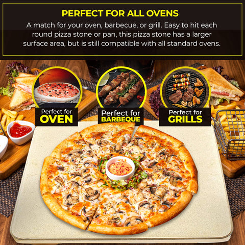 Solido baking stone shown for high-temperature cooking.