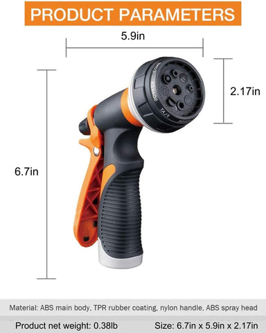 Solifo high-pressure spray delivers extended reach to clean stubborn dirt.