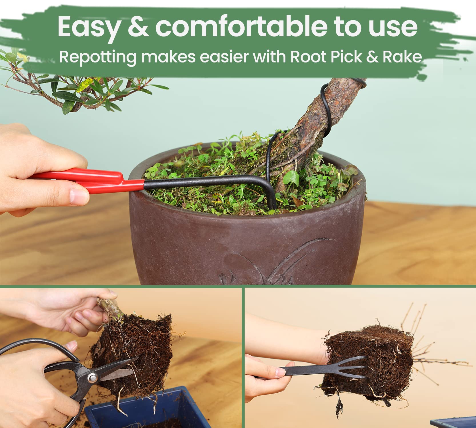 SOLIGT concave cutter creates natural-looking bonsai joints.