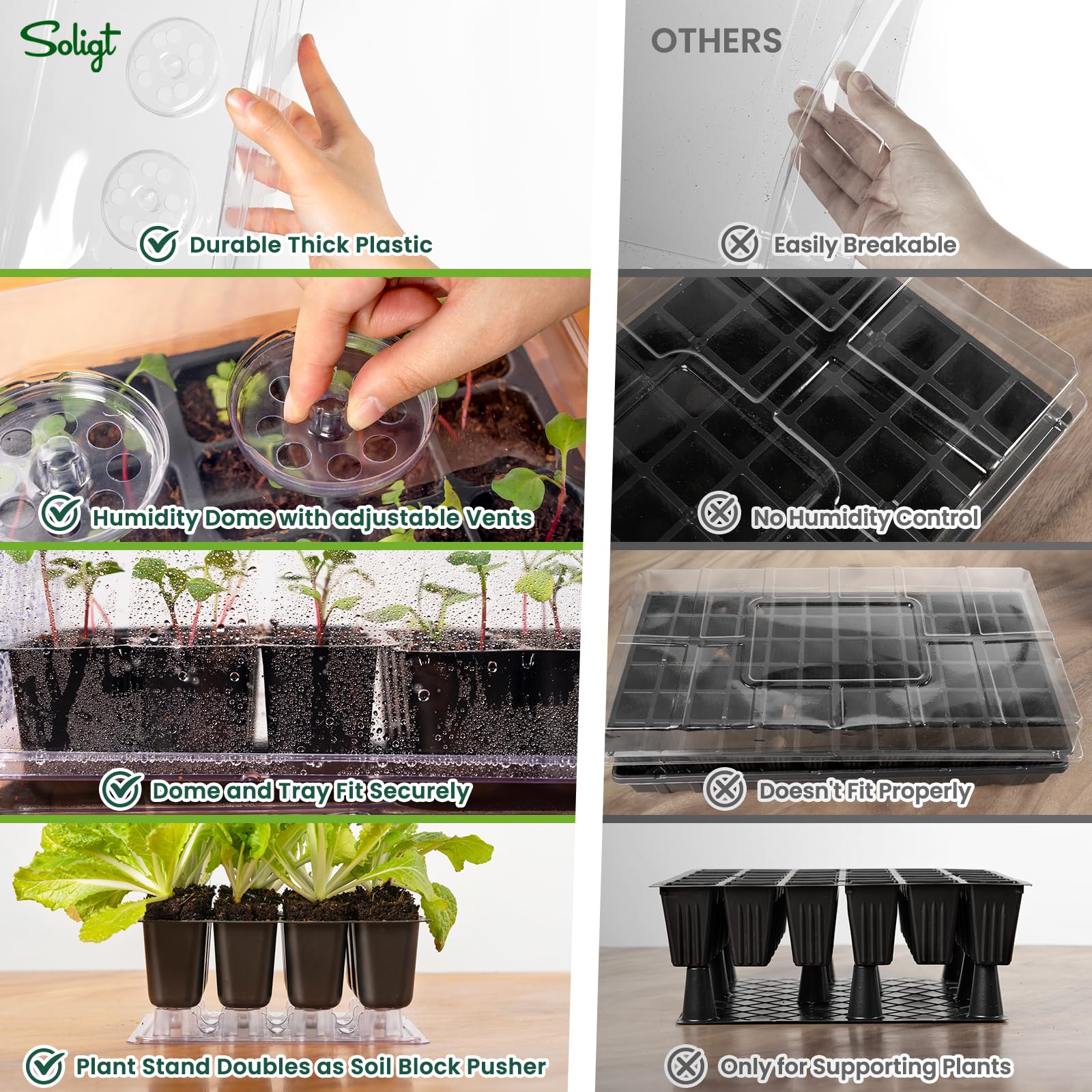 SOLIGT capillary mat promotes even moisture for roots