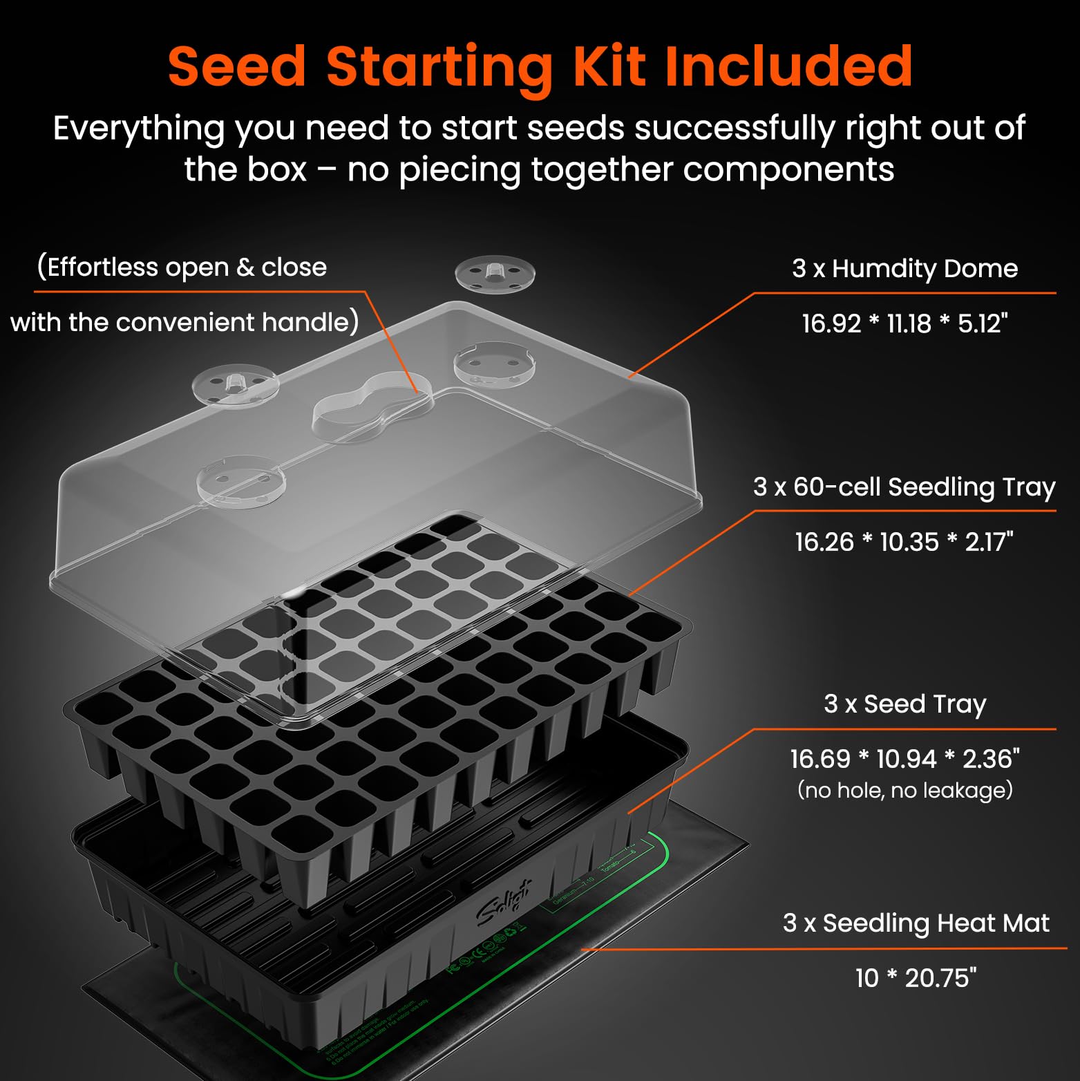 SOLIGT germination station aiding cloning and propagation