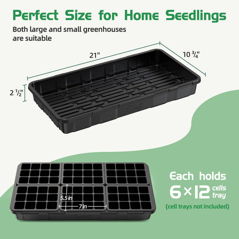 SOLIGT indoor garden seed starter trays ideal for easy transport and consistent care.