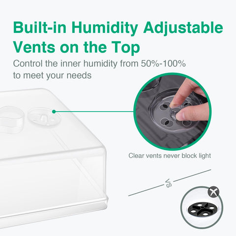 Trays feature no drainage holes to reduce leaks with SOLIGT design.