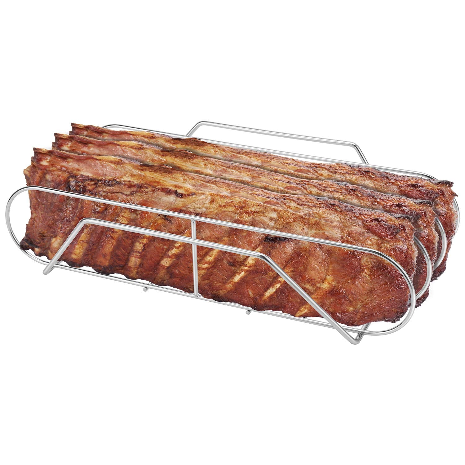 SOLIGT extralong rib rack assembly view; durable stainless steel construction.