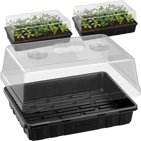 SOLIGT seed starter trays 3-set arrangement for organized seed planning