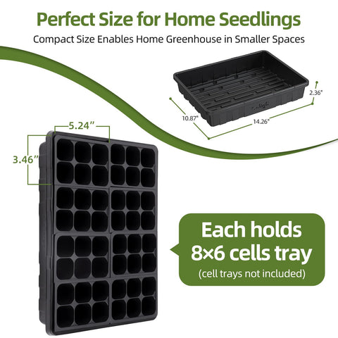 SOLIGT 10-pack seed trays organize different seeds and simplify labeling.