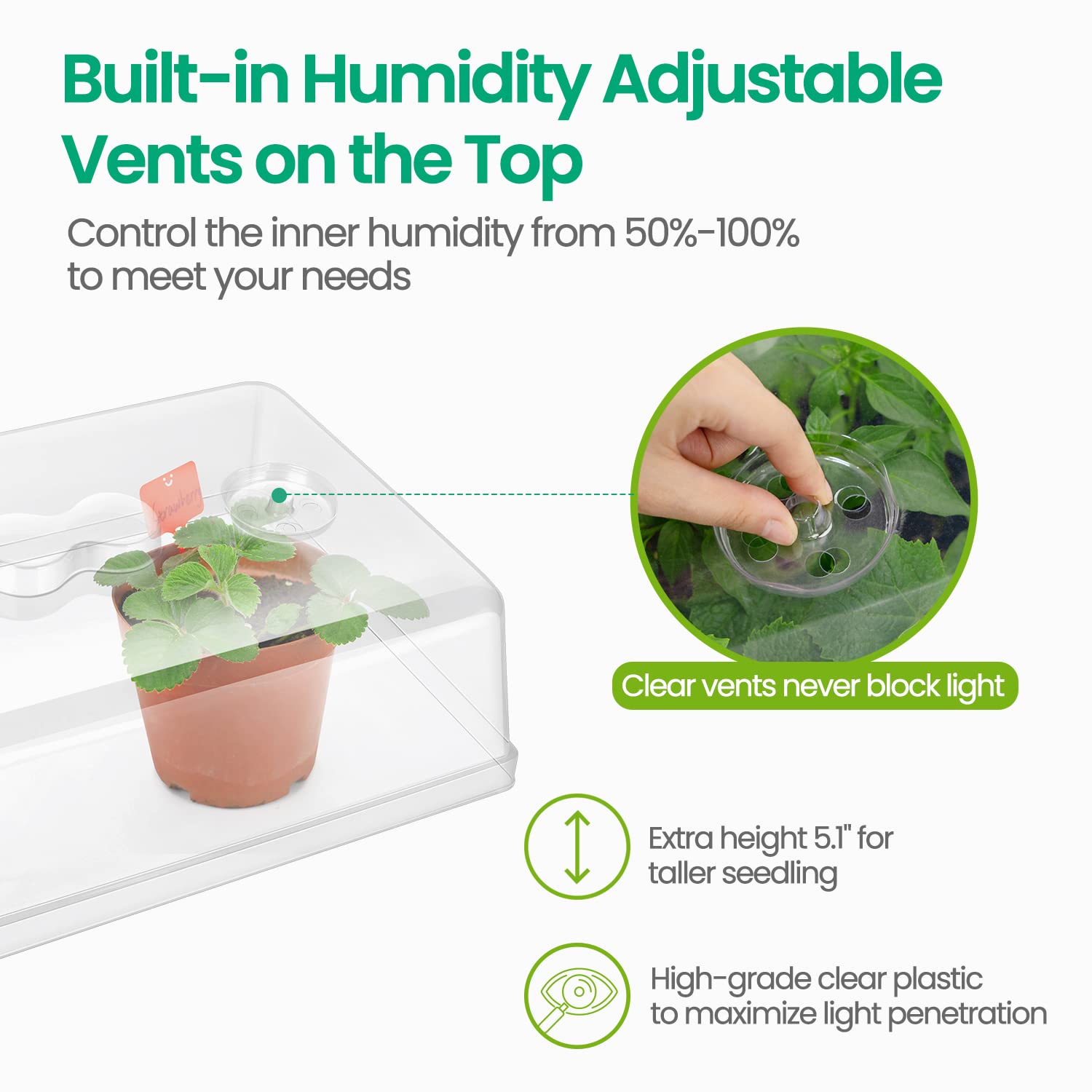 SOLIGT seedling heat mat 10x20-75 provides even root-zone warmth