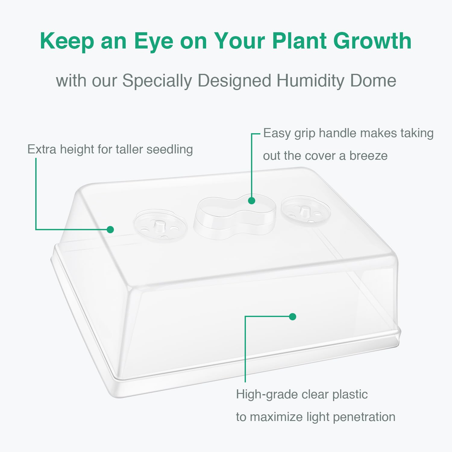 Durable SOLIGT seedling propagation tray collection for herbs and microgreens.