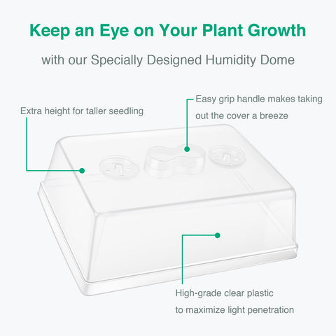 Durable SOLIGT seedling propagation tray collection for herbs and microgreens.