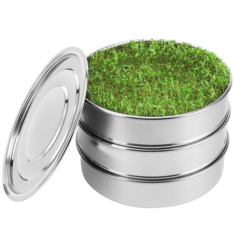 SOLIGT Stackable Seed Sprouting Kit base tray with efficient drainage.
