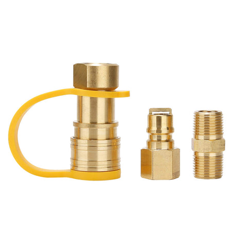Solimeta 3-8in natural gas quick-connect fittings for low-pressure hookups