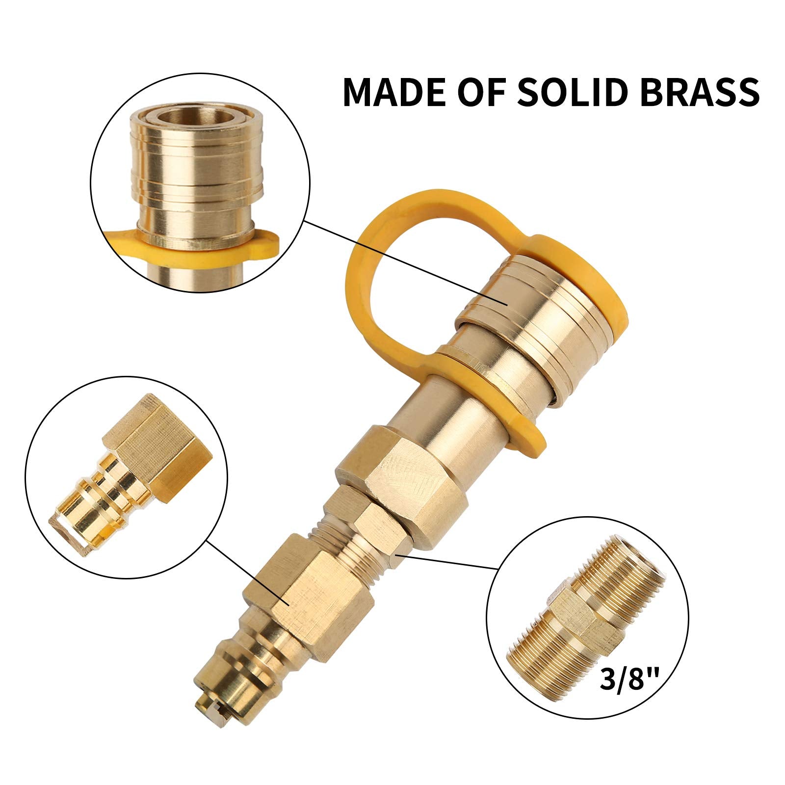 Solimeta brass quick-connect adapter built to withstand weather and corrosion