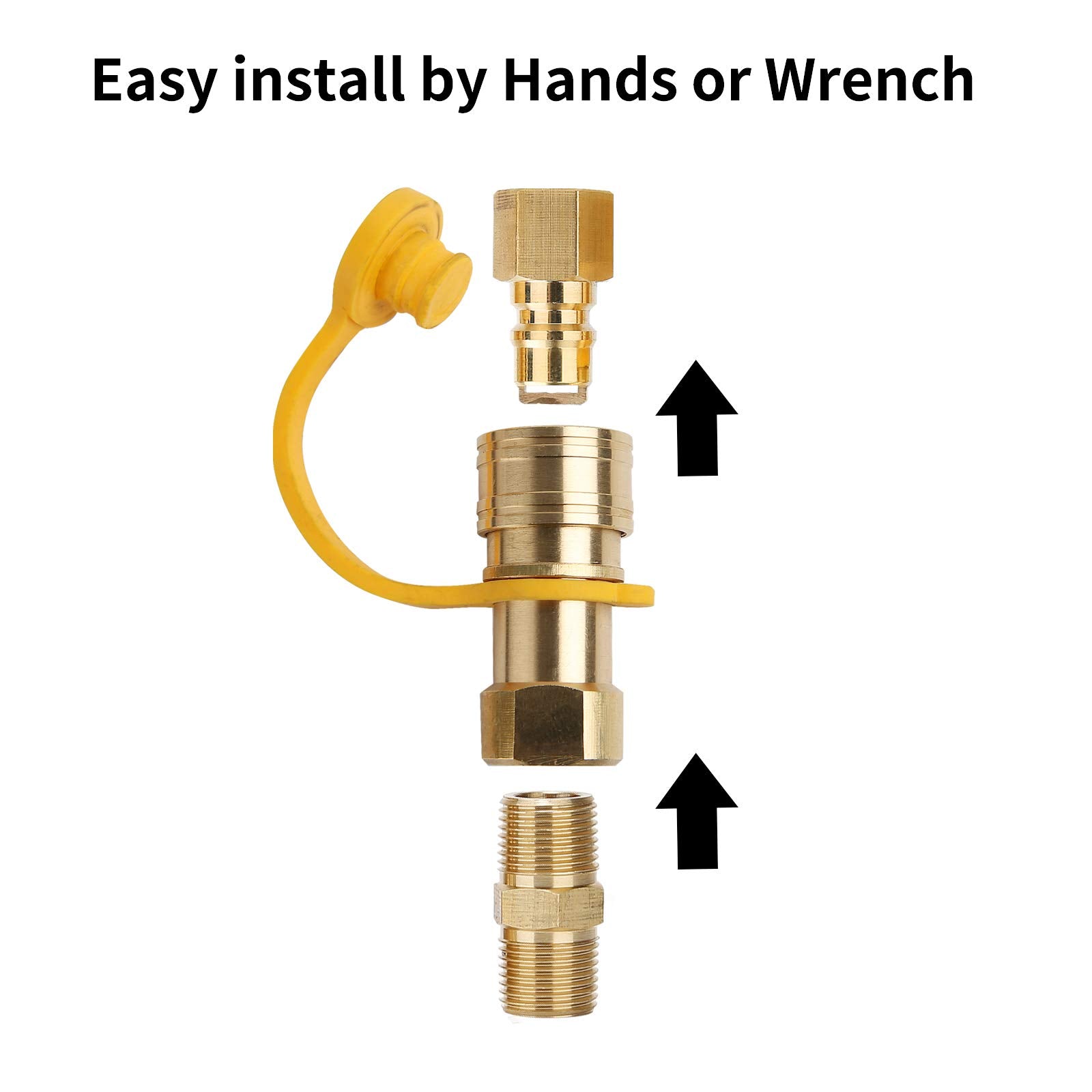 Solimeta center hex nut quick-connect for secure grip and leak prevention