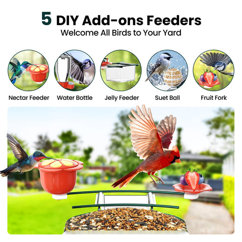 SOLIOM squirrel-proof metal design keeps seed safe from intruders.
