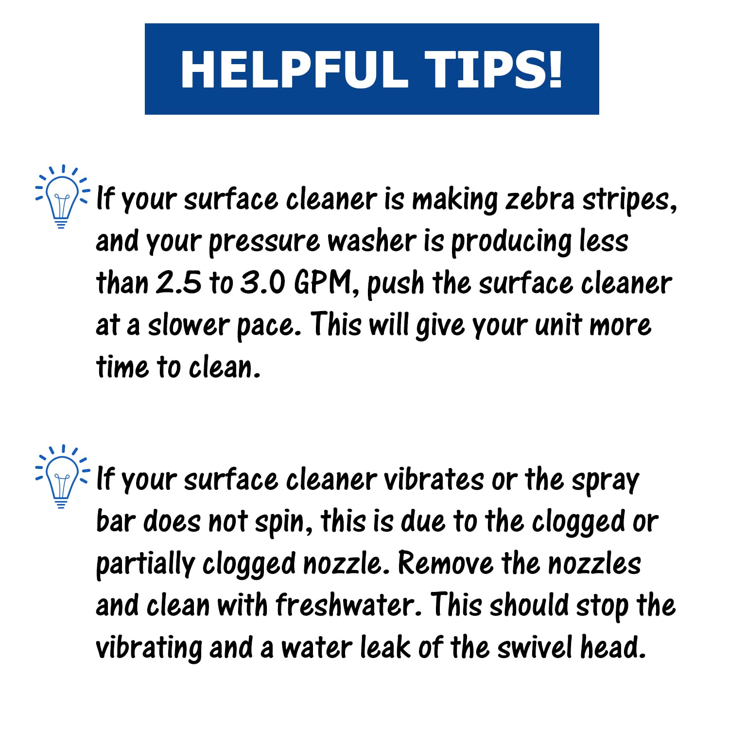Solivede surface cleaner in use with steady spray