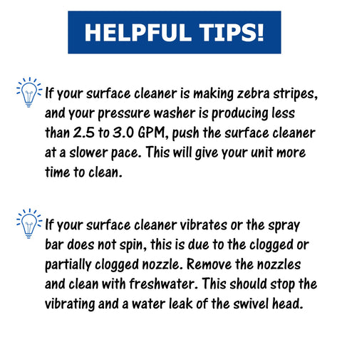 Solivede surface cleaner in use with steady spray