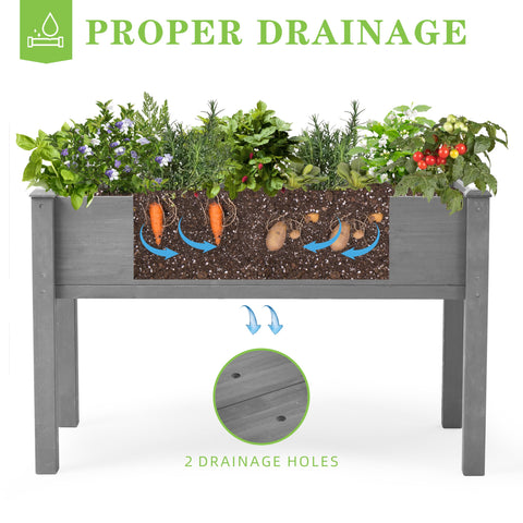 SoliWood sturdy legs and frame provide a durable growing space