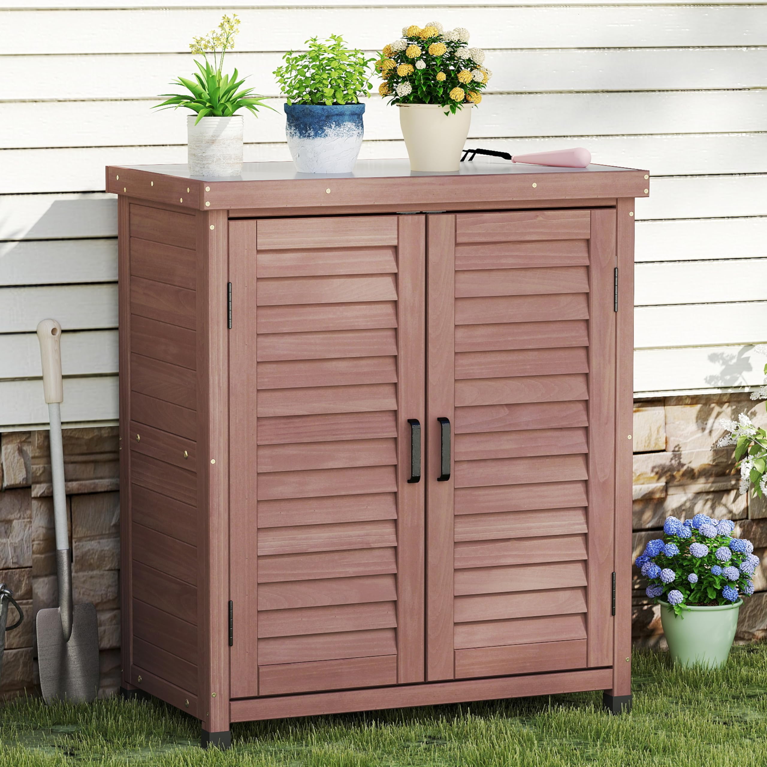 SoliWood versatile outdoor unit suits garages, porches, and garden corners.