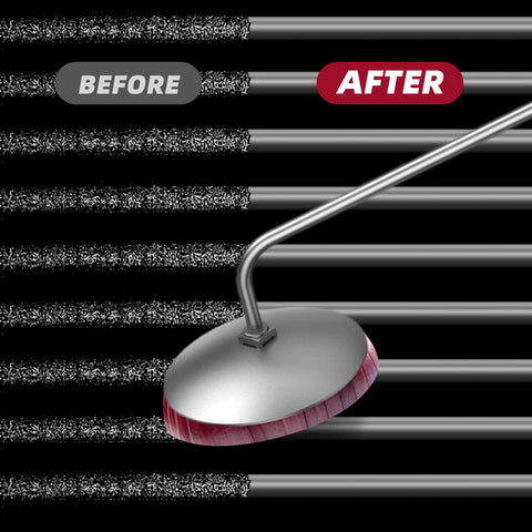 Solldgt onion-holder long-handle grill brush shows onion cup in use for bristle-free upkeep