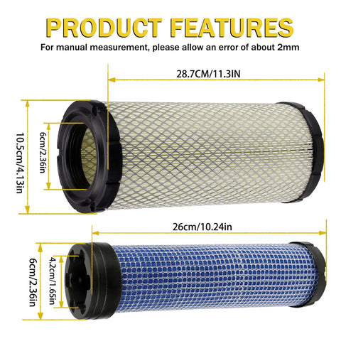SOLLON air filter Kawasaki 11013-7044 compatibility improves airflow