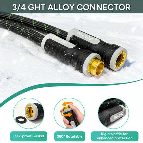 SOLMIO hose with high-density outer weave for wear resistance and long life