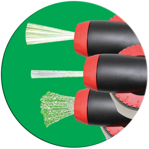 Solo 405-HE quick-connect hose coupler enables rapid setup.