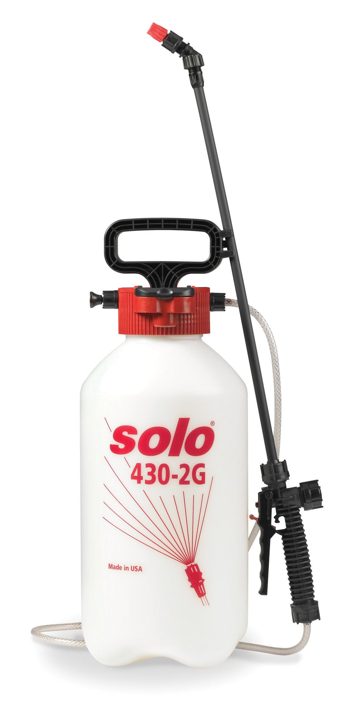 Solo 430-2G funnel-top fill opening enables quick refills