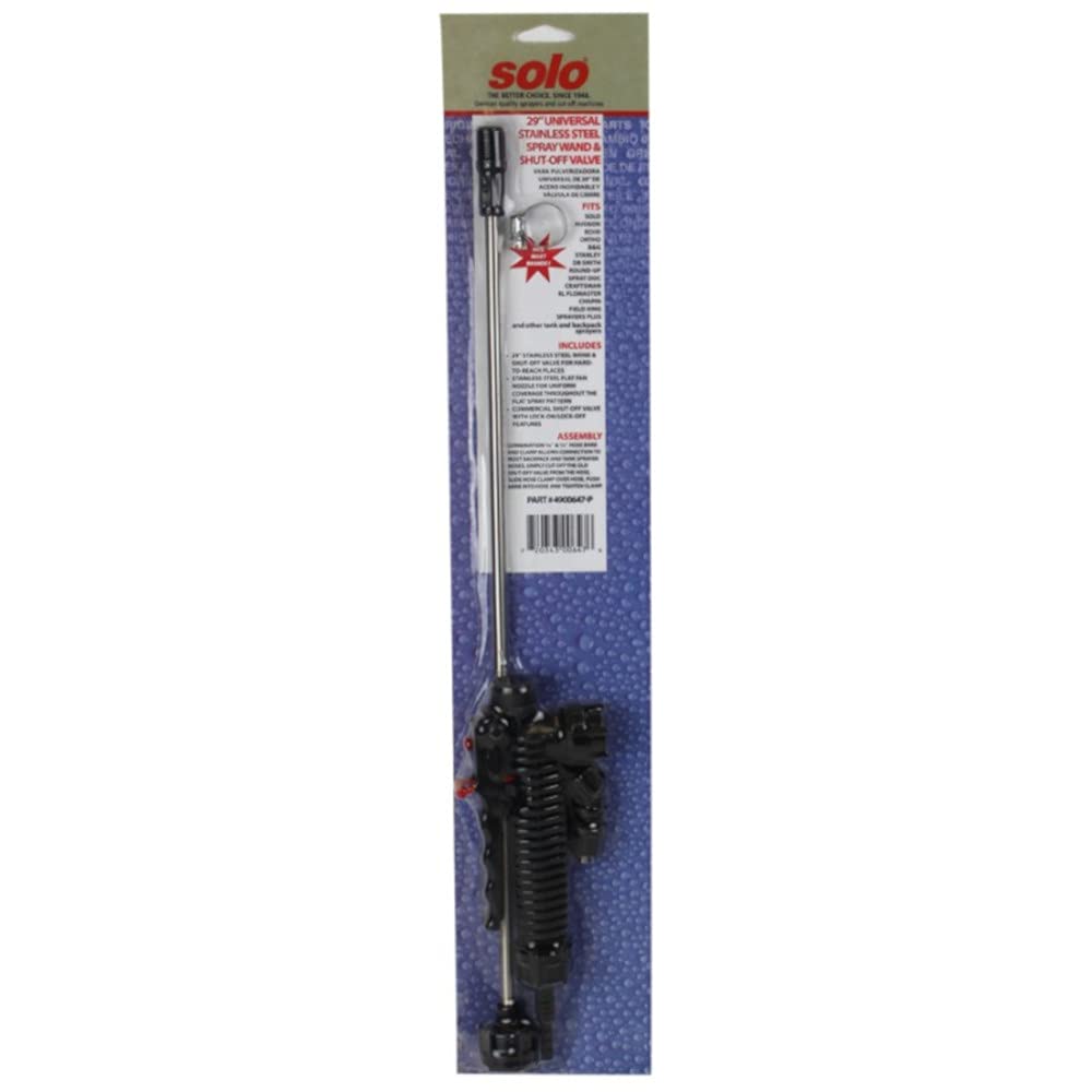 Solo 4900647 stainless flat fan nozzle for uniform spray coverage.