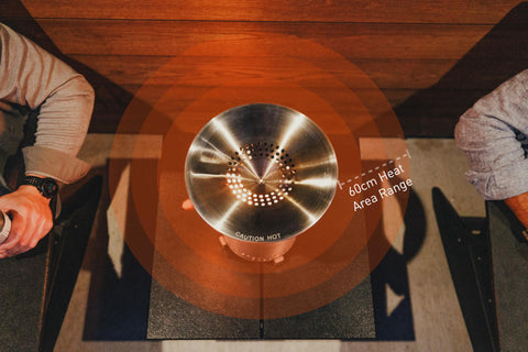 Solo Stove 304 stainless steel detail highlights durable construction.