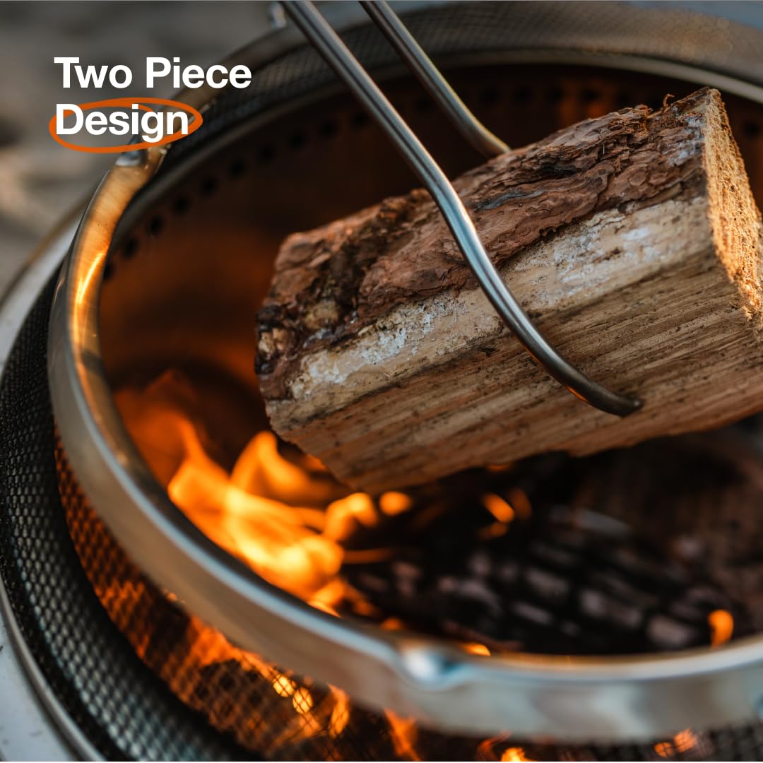 Solo Stove Bonfire Shield made from 304 stainless steel for long-lasting durability.