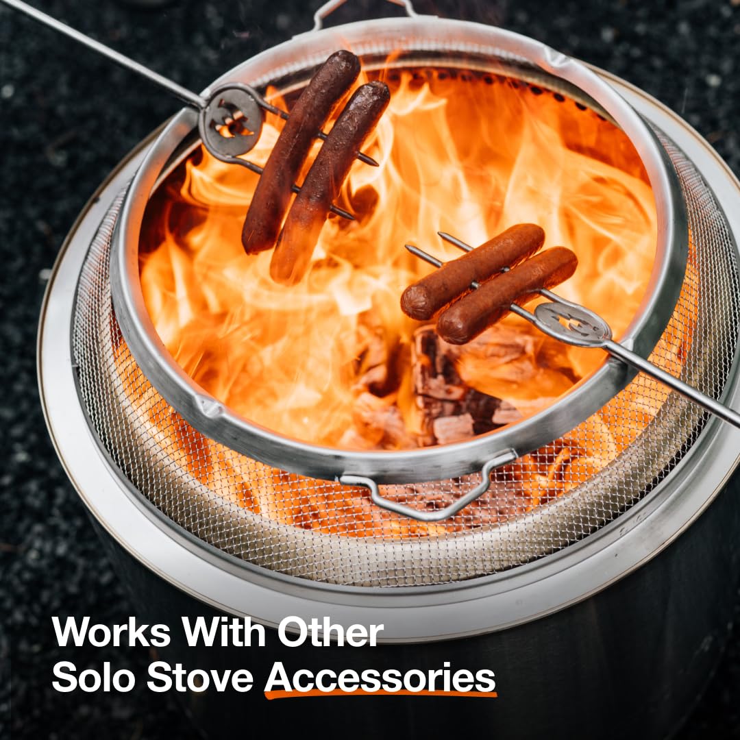Solo Stove Bonfire Shield portable, lightweight shield ready for camping and travel.