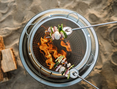 Solo Stove Bonfire Shield provides spark protection for safe backyard fires.