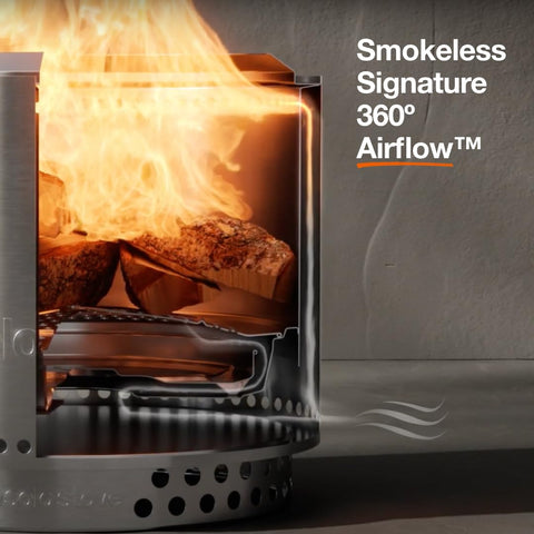 Solo Stove Bonfire with Stand side view highlights portability for adventures