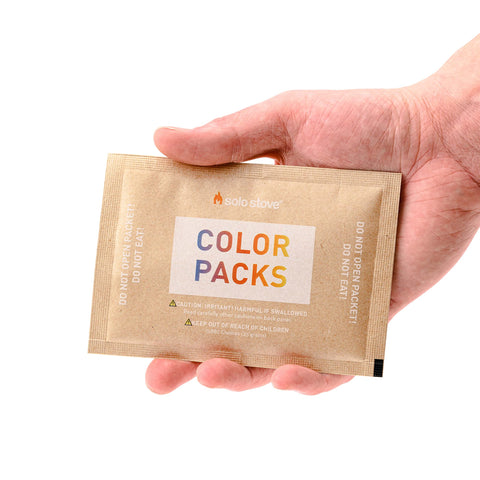 Low-smoke Solo Stove Color Pack 10 color packets for cleaner glow