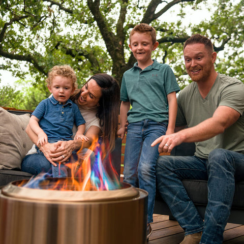 Solo Stove Color Pack 10 purple flame adds magical touch