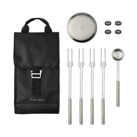 Solo Stove Mesa Accessory Pack mini sticks ready for marshmallows and skewers.