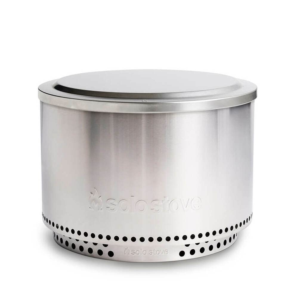 Solo Stove Yukon Lid stylish round design complements any patio setting.