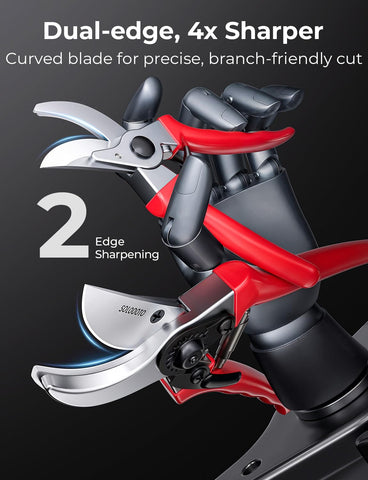 SOLODOTO ergonomic aluminum handle reduces hand fatigue during pruning