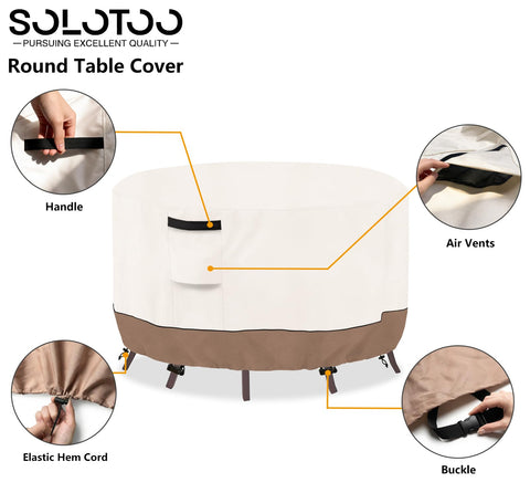 SoloToo waterproof coating shields furniture from rain and snow exposure.