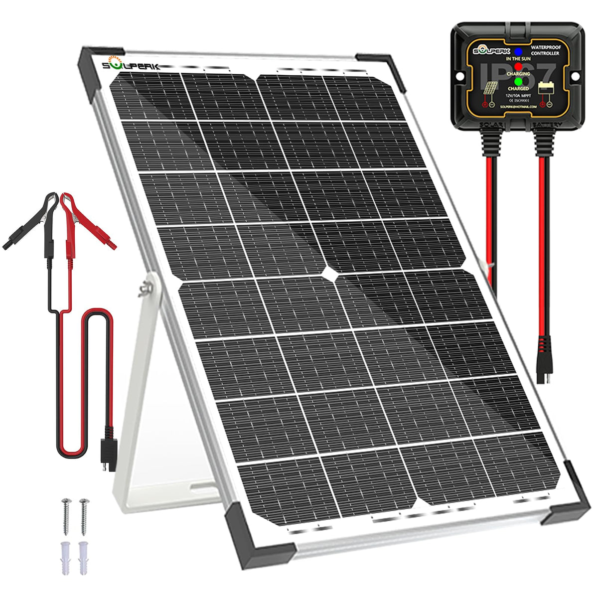SOLPERK 30W solar panel for efficient portable charging.