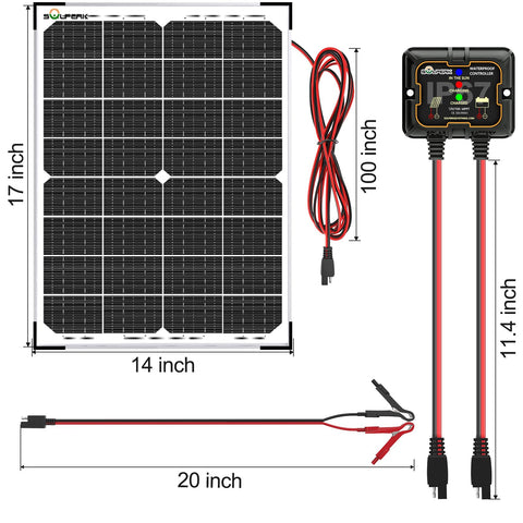 SOLPERK LED indicators show connection, charging, and full status.