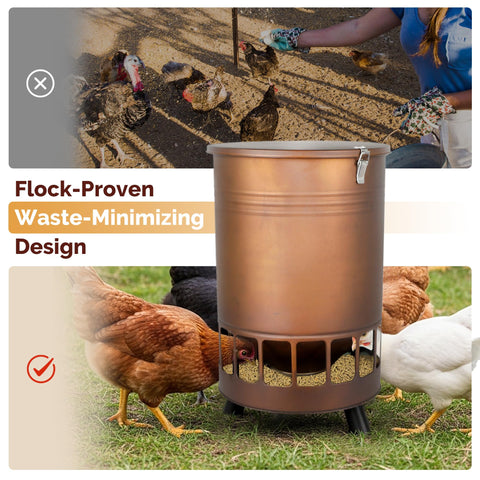 Solution4Patio chick-friendly low-profile design enables safe access for chicks.