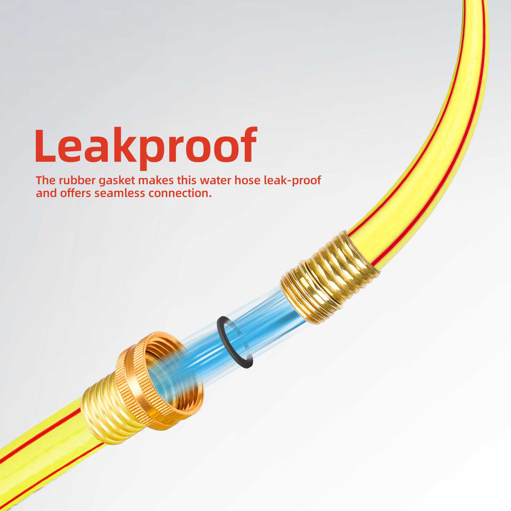 Solution4Patio extreme temperature flexible hose performs in cold and heat.