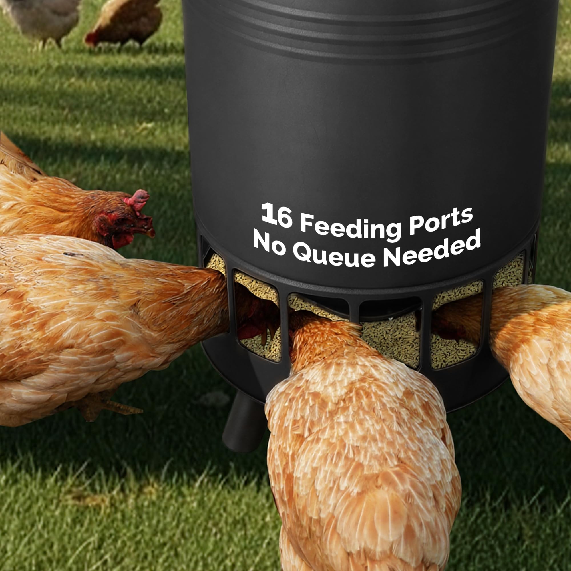 Solution4Patio 65 LB weatherproof lid with drip edge diverts rain from ports