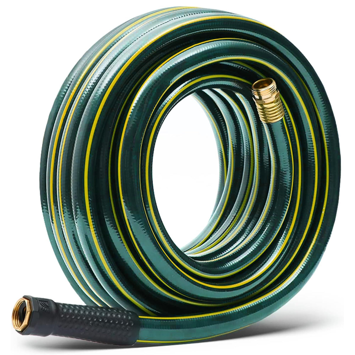 Solution4Patio lead-in green garden hose 25ft kink-free design for easy watering