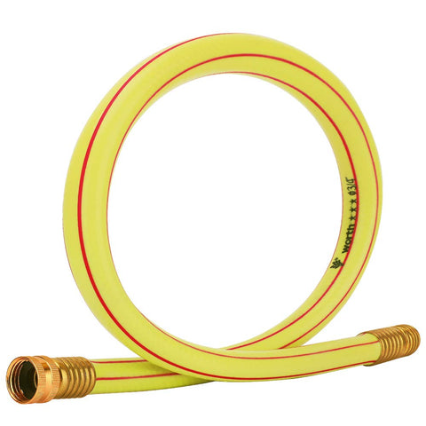 Solution4Patio Lead-in Yellow Short Garden Hose with 3 ft reach for easy watering