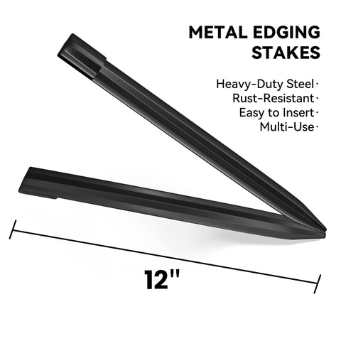 Solution4Patio edging stakes reinforcing rib adds rigidity